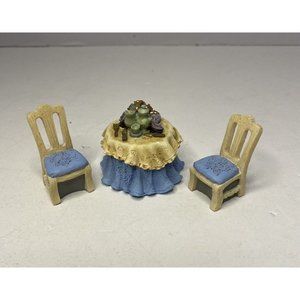 Avon Collectibles Victorian Memories Miniature Doll Furniture Kitchen Dining